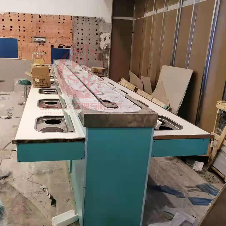 江蘇省鹽城市大豐區中交美廬城三樓魚你在一起涮烤一體6.3米進廚房50公分安裝完成